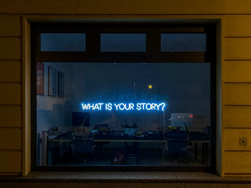 what's your story in neon light