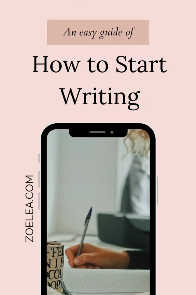 how to start writing pin